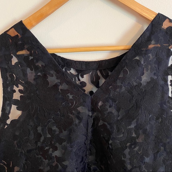 Banana Republic Sheer Lace Sleeveless Crop Top - Picture 7 of 8